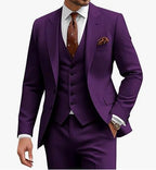 Men's Casual Business Wedding Three-piece Suit