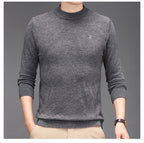 Spring And Autumn Casual Half Turtleneck Solid Color Sweater