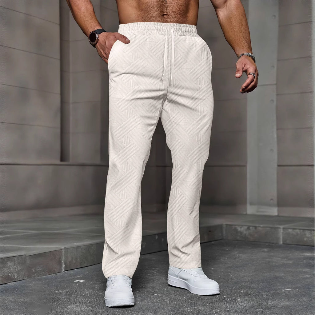 Men's Loose Twill High-grade Texture Trousers