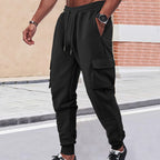 Men's Sports Sweatpants European And American Style Thickened Small Check