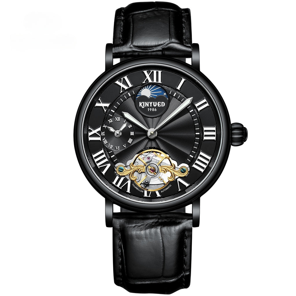 Tourbillon Automatic Mechanical Watch Luminous Hollow Men's