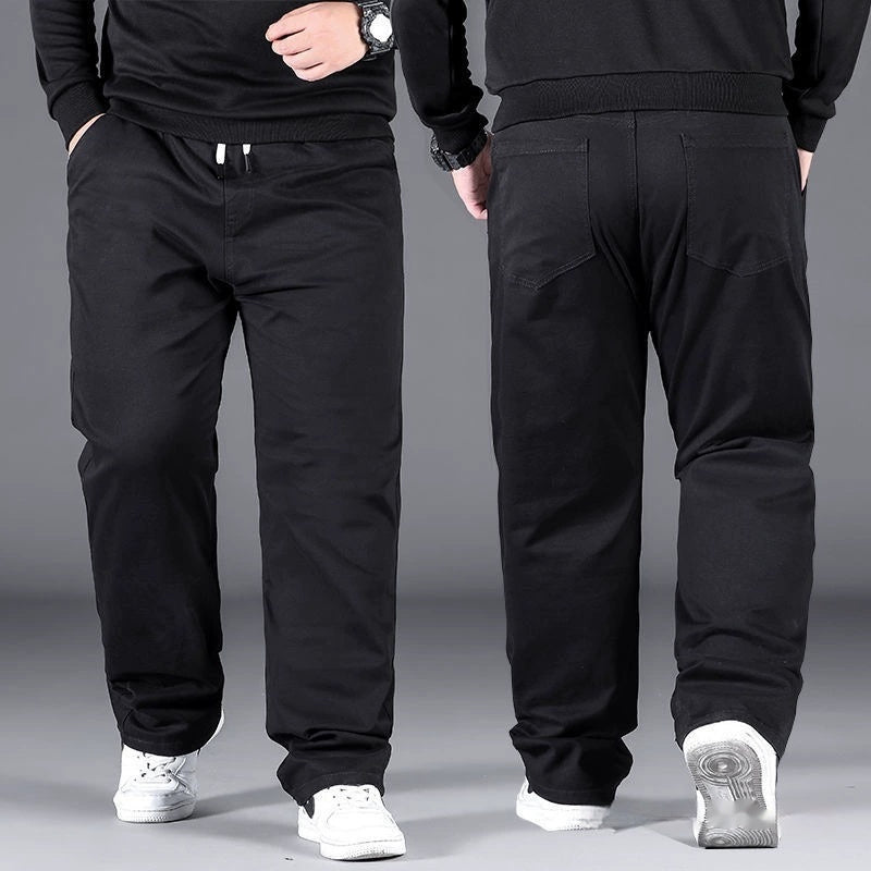 High Waist Plus Size Casual Men's Plus-sized Loose Elastic Pants