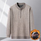 Loose Casual Middle-aged Men's Zipper Sweater