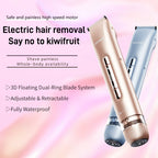 2 In 1 Hair Removal Epilator USB Rechargeable Trimmer Women Body Razor Face Leg Armpit Bikini Hand Pubic Shaver Hair Remover