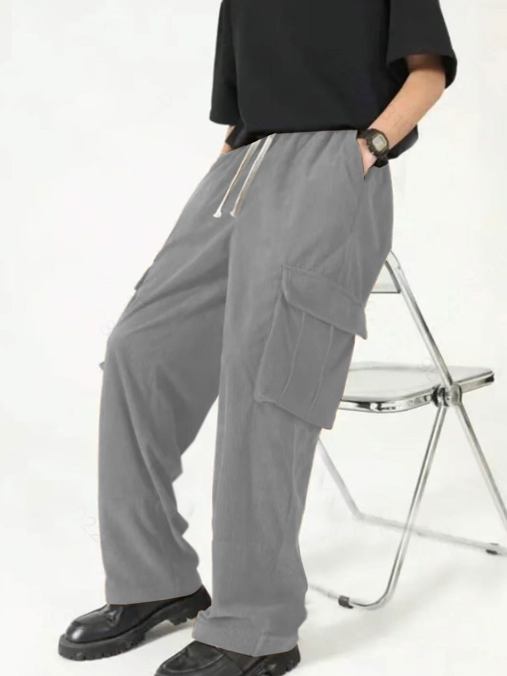 Fashion Casual Sports Corduroy Multi-pocket Work Pants