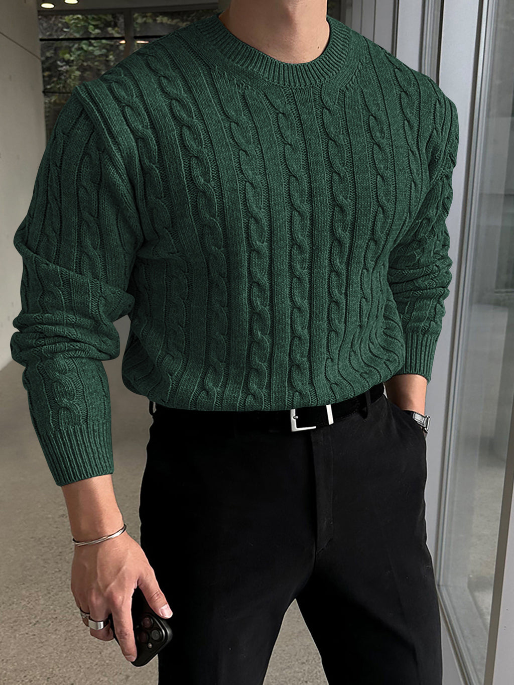 Autumn And Winter New Warm Thick Needle Turtleneck Sweater Men