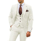 Men's Three-piece Slim-fit Dovetail Groom Dress
