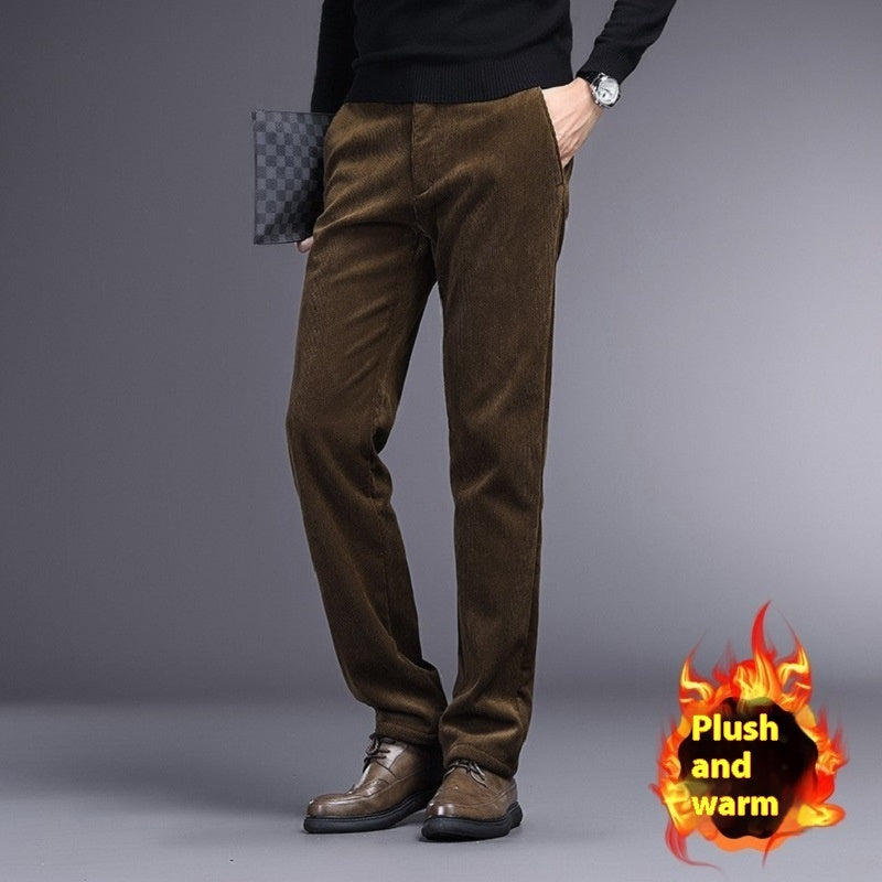 British Retro Middle-aged And Elderly Striped Pants