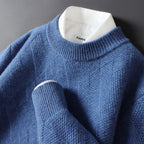 Autumn And Winter New Pure Color Men's Knitted Base Cardigan