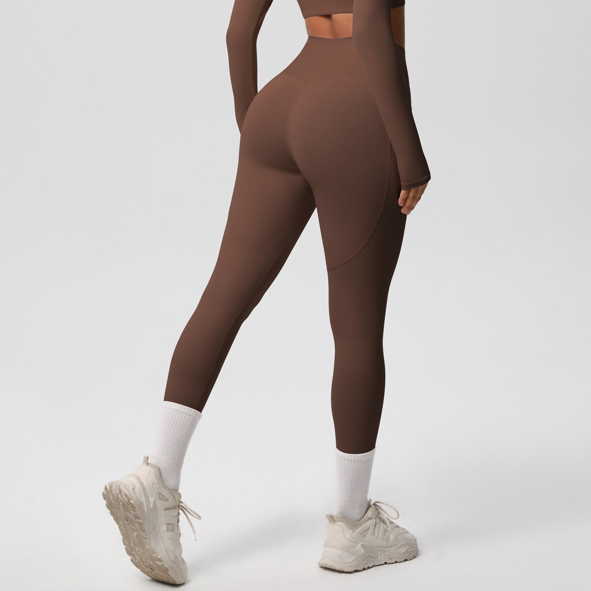 Solid Color Double-sided Brushed Tight Breathable Yoga Pants