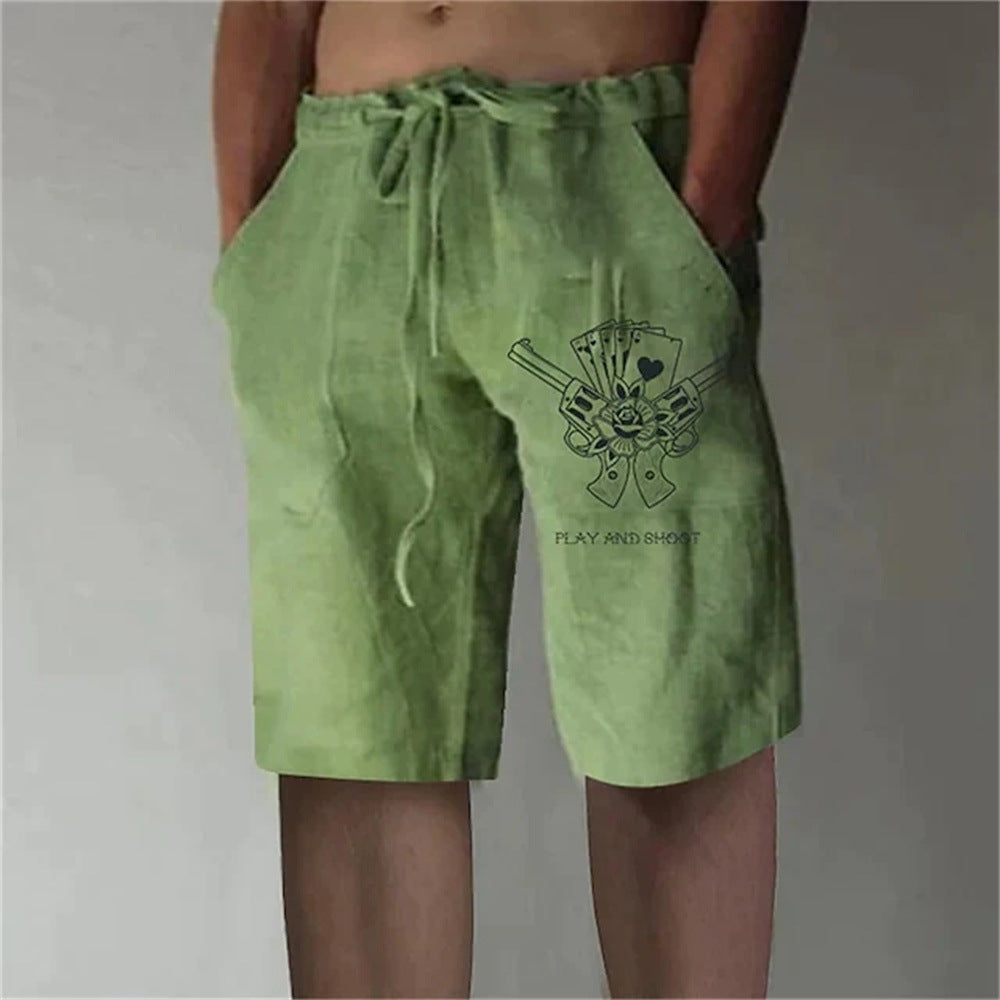 Men's Beach Pants Fun 3D Printed Swimming Trunks