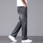 Summer Commute Jeans Men's High Sense Business Straight