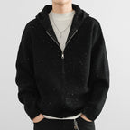 Hooded Thickened Personalized Warm Keeping Cardigan Sweater