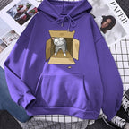 Fall Women's Clothing Fashion High-grade Cotton Hoodie Red