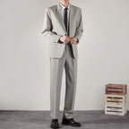 Korean Texture Slim Fit Trendy Grace Business Coat High-end Straight Trousers Suit