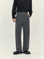 Business Casual Draping Suit Pants High-grade Loose Straight