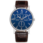 Blue Light Glass Decorative Belt Watch