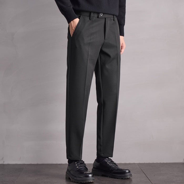 Fall Winter Men Straight Casual Pants
