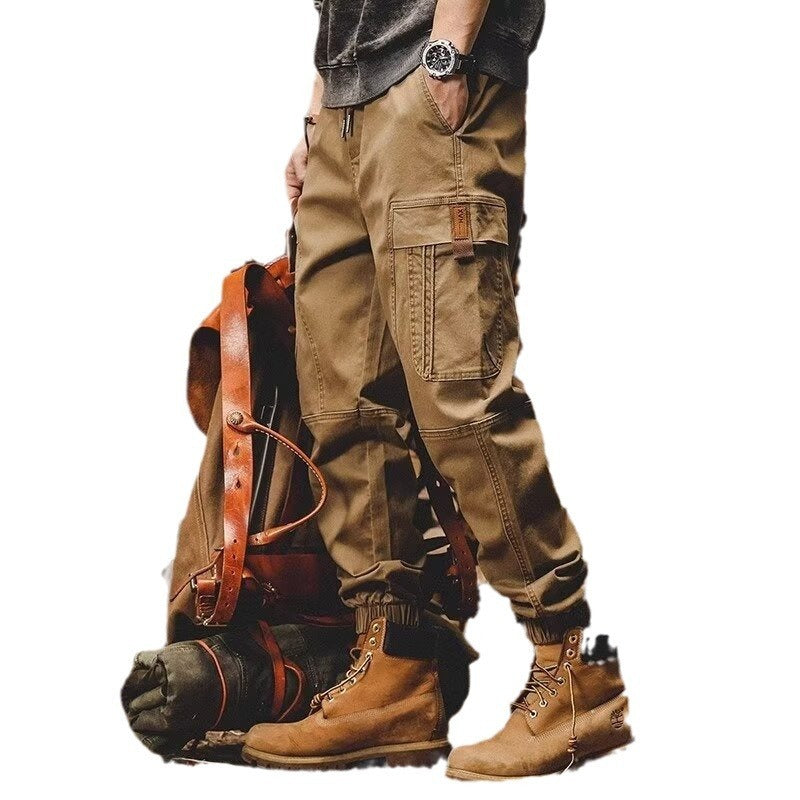 Loose Casual Ruan Handsome Ankle Banded Pants