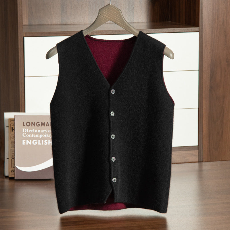 Men's V-neck Vest Premium Casual Knit Vest