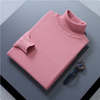 High Lapel Sweater Solid Color Casual