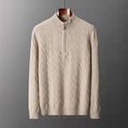 Jacquard Double-strand Thickened Long-sleeved Sweater