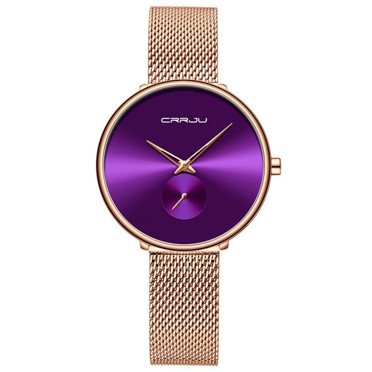 Women's Stainless Steel Strap Mesh Strap Watch Simple
