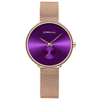 Women's Stainless Steel Strap Mesh Strap Watch Simple