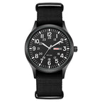 Men's Nylon Quartz Watch Luminous Woven Calendar Week Display