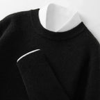High-end Men's Round Neck Solid Color Sweater
