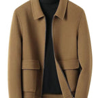 Men's Coat Thickened Double-sided Woolen Lapel Casual Woolen Coat