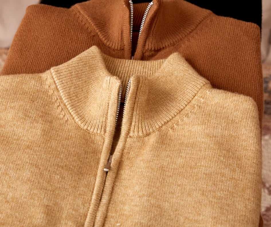 Vintage Stand Collar Vest British Slim-fitting Sleeveless