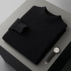 New Pullover Men's Half-high Collar Sweater