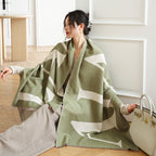 Female Versatile Fashion Thickened Warm Cashmere Scarf