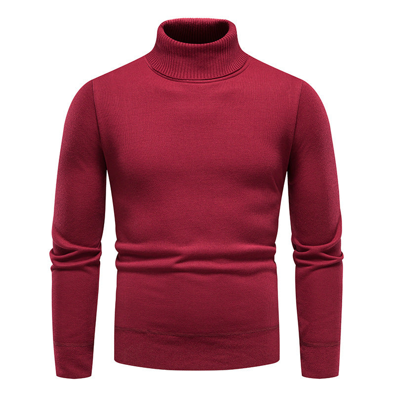 Men's Classic All-matching Fleece-lined Turtleneck Sweater