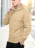 Solid Color Loose Casual Hooded Sweatshirt