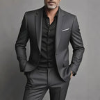 Men's Suit Set Slim Fit Casual Two-piece Suit