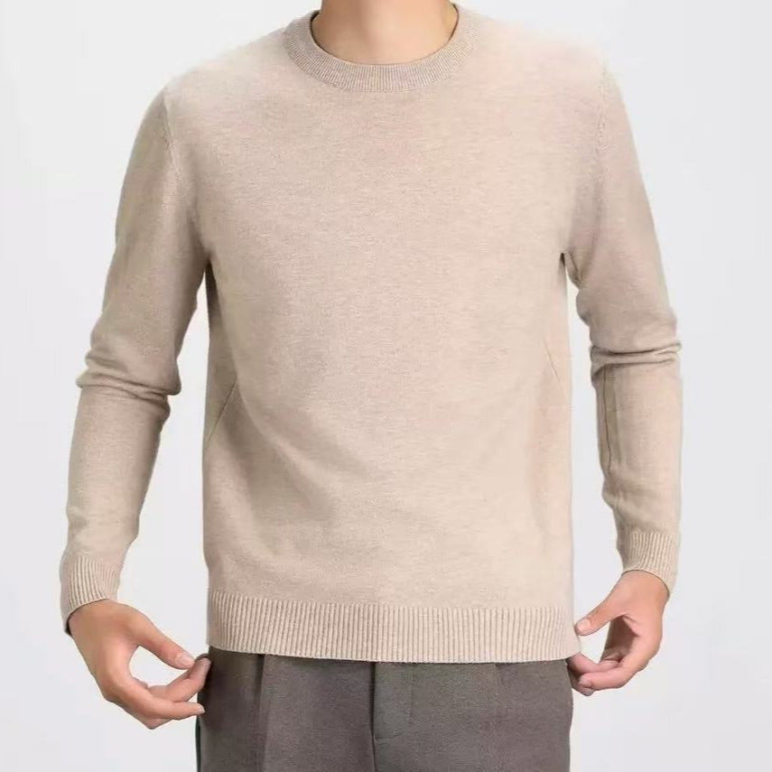 Crew Neck Casual Youth Warm Anti-Pilling Pullover Sweater