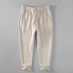Men's Cotton And Linen Breathable Casual Versatile Loose Linen Harem Pants
