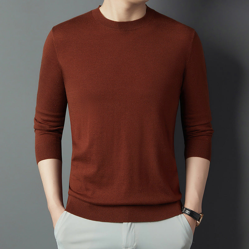 Men's Mulberry Silk Wool Autumn Non-iron Long Sleeve Shirt