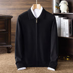 Fully Open Long-sleeve Zipper Thickening Cardigan New Youth Coat