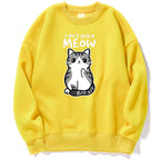 Cartoon Kitten Pattern Sweater European Size
