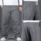 High Waist Plus Size Casual Men's Plus-sized Loose Elastic Pants