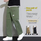 American Style Detachable Overalls For Men, 2-in-1