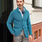 Casual Long Sleeve Solid Color Knitted Coat