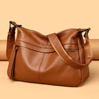 First Layer Leather One-shoulder Crossbody Female European And American Style