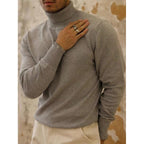 Autumn And Winter Turtleneck Cotton Sweater Male Long Sleeves Inner Wear Men's Knitwear