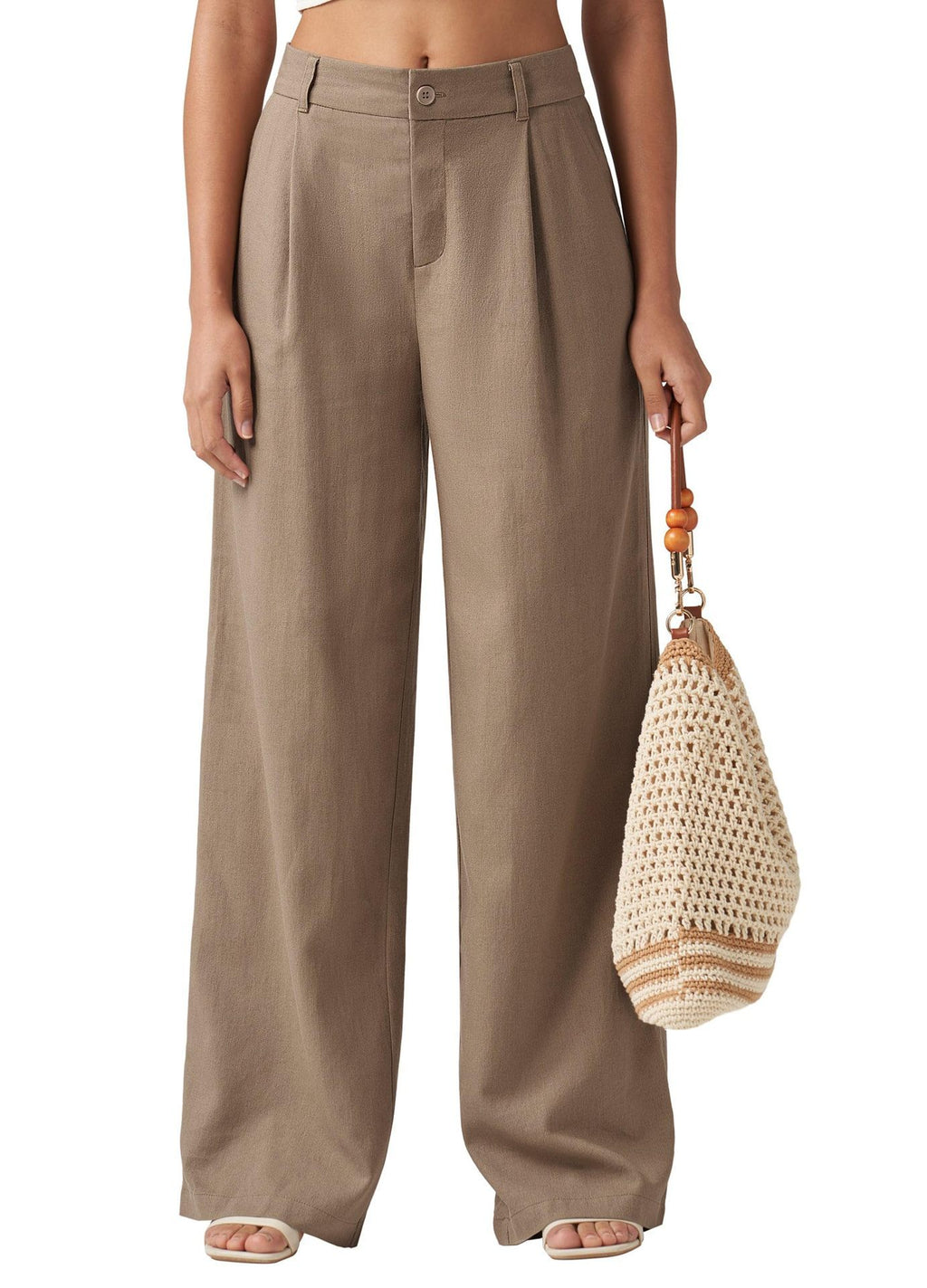 Loose Casual And Comfortable Pocket Straight-leg Pants
