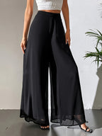 Casual Chiffon Wide-leg Pants Loose Trousers