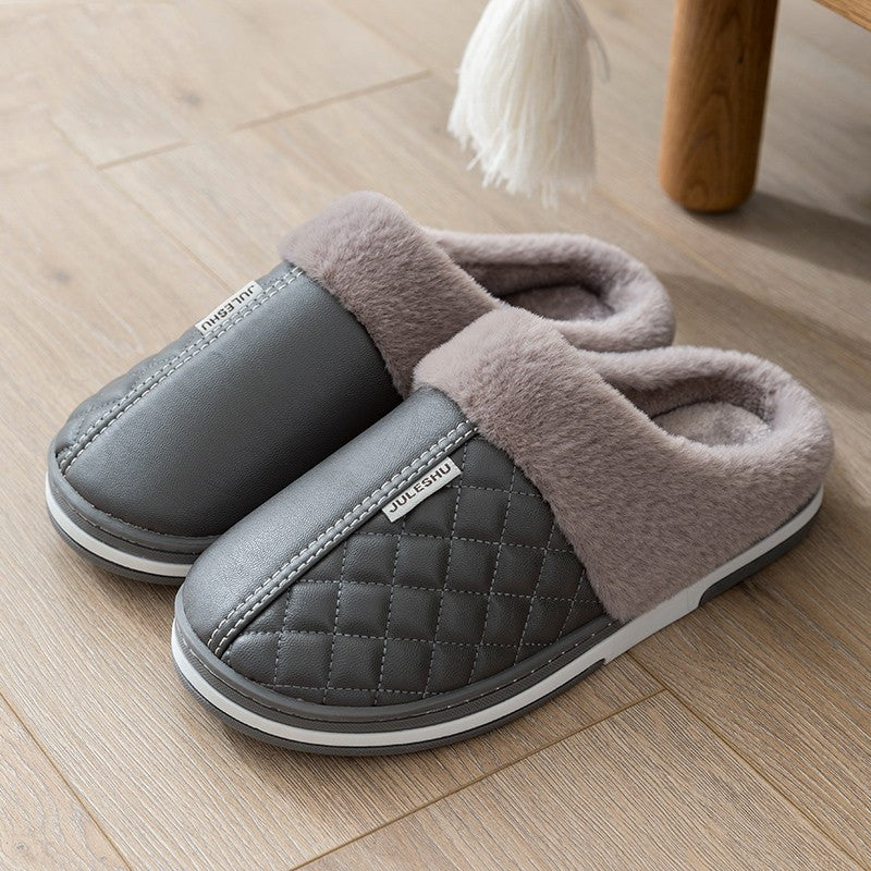 Elderly Cotton Slippers Winter Waterproof For Home Use